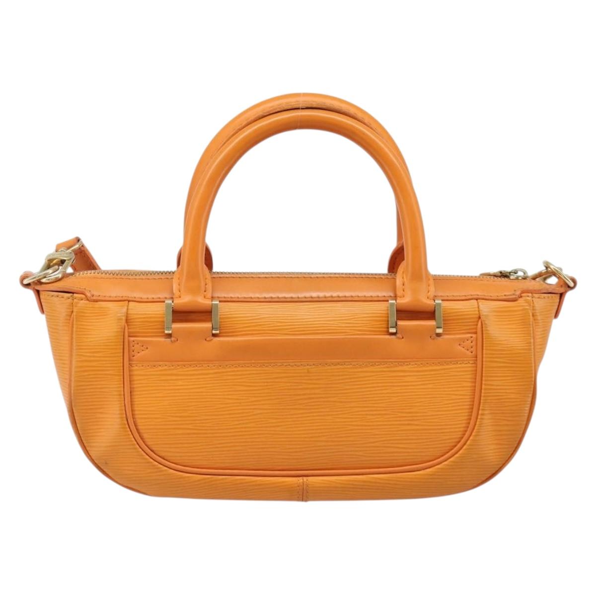 LOUIS VUITTON Epi Danura PM Bag 2way Orange Mandarin M5891H LV Auth 199900A
