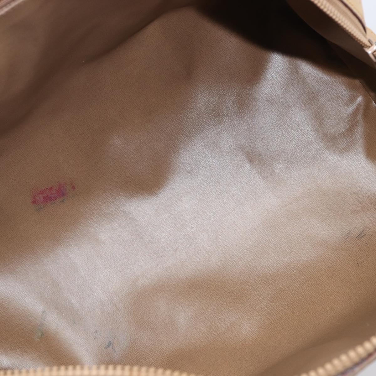 CELINE C Sulky Hand Bag PVC Beige Gold Auth 199903
