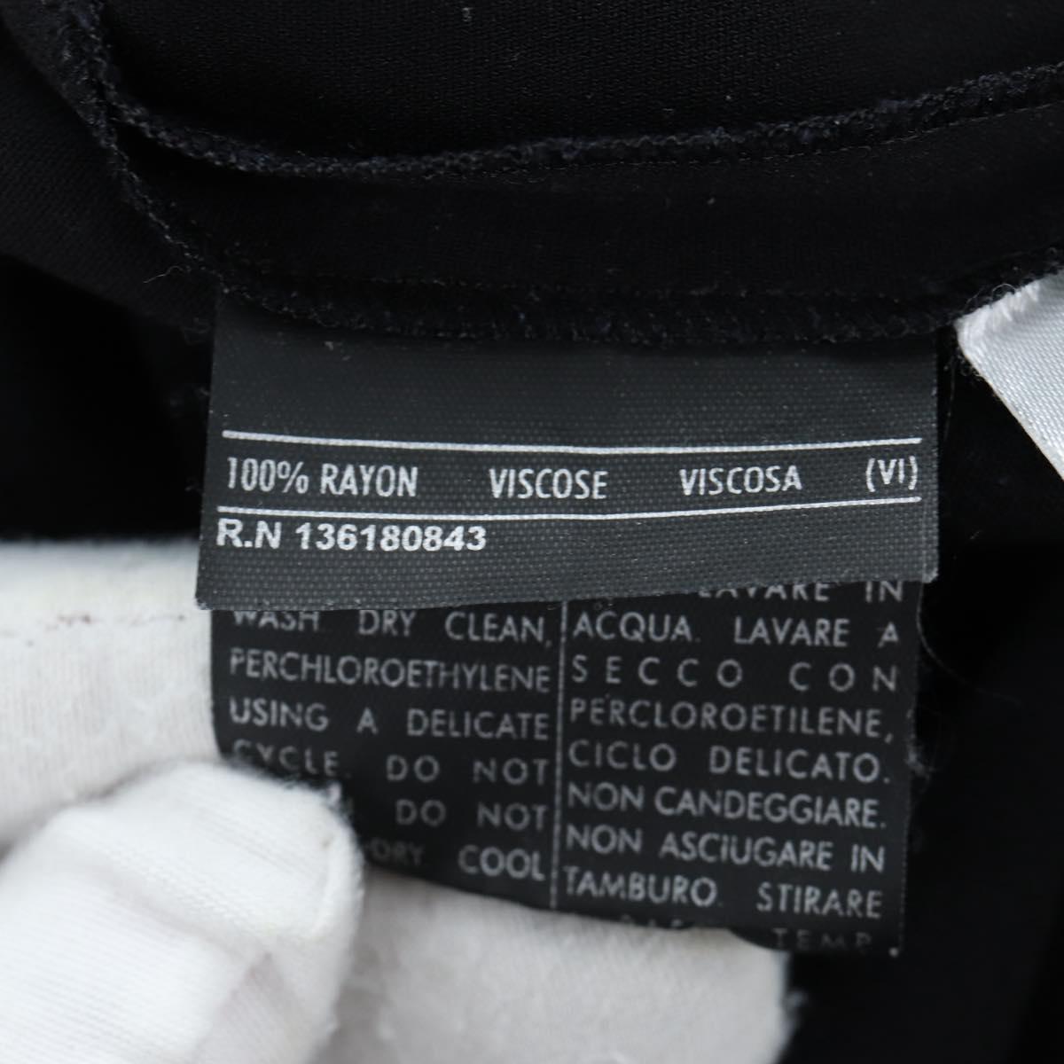 Salvatore Ferragamo One Piece Shirt Rayon 38 Black Auth 199904V