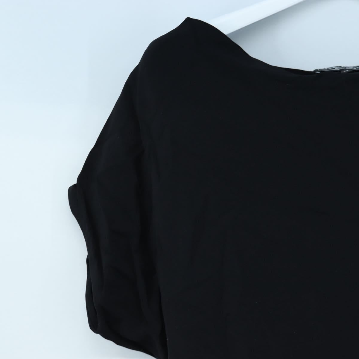 Salvatore Ferragamo One Piece Shirt Rayon 38 Black Auth 199904V