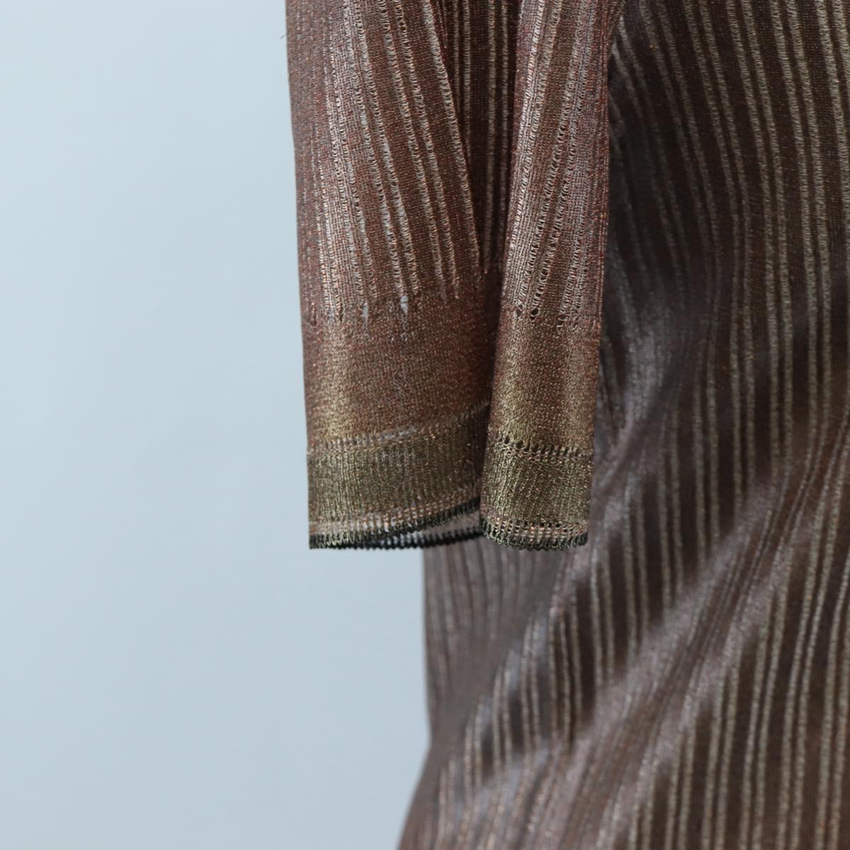 Salvatore Ferragamo Short Sleeved T-shirt Rayon M Brown Auth 199905V