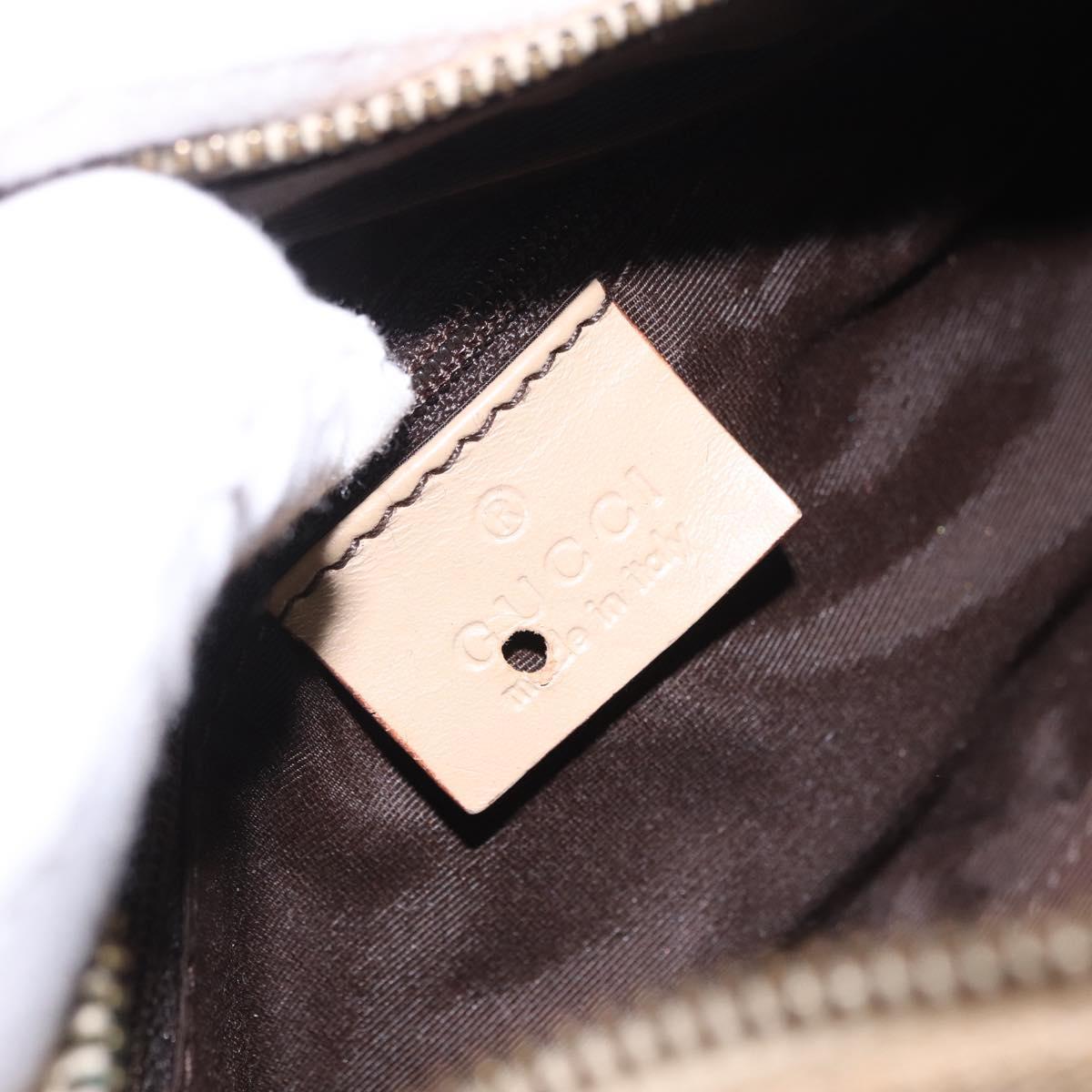 GUCCI GG Canvas Shoulder Bag Beige Gold 181092 Auth 199915
