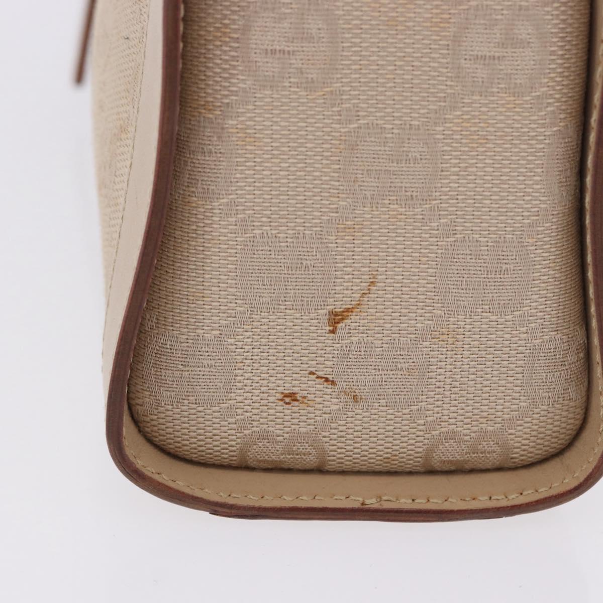 GUCCI GG Canvas Shoulder Bag Beige Gold 181092 Auth 199915