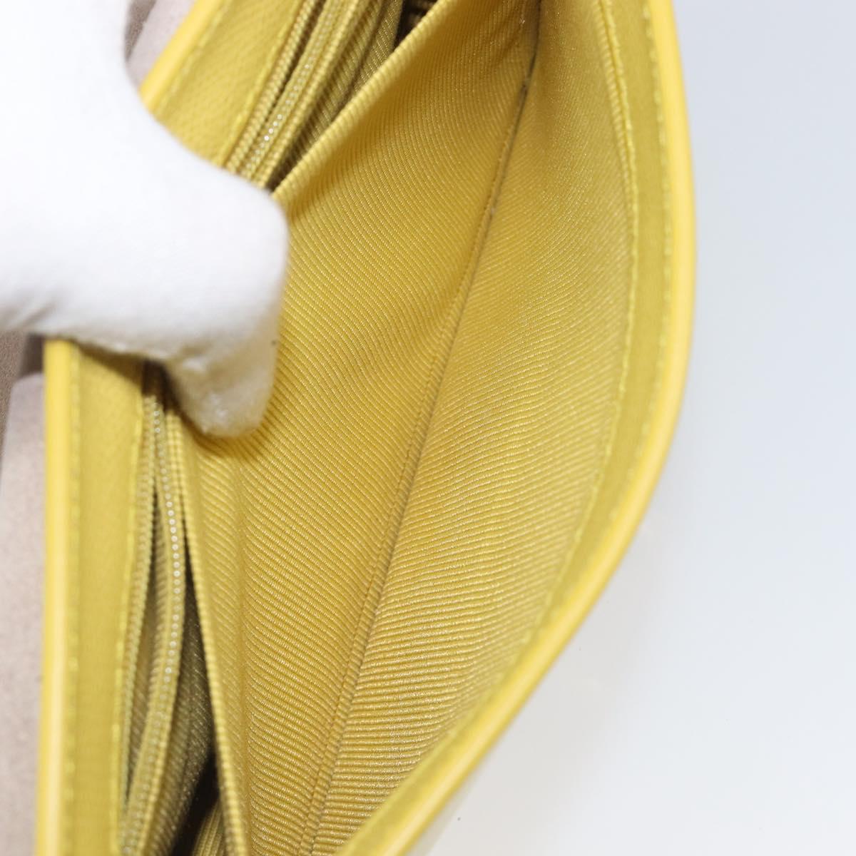 FURLA Shoulder Bag Leather Yellow Gold Auth 199917A