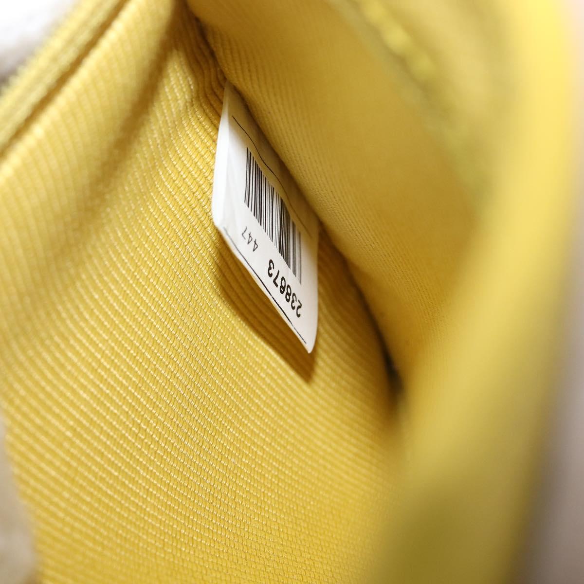 FURLA Shoulder Bag Leather Yellow Gold Auth 199917A