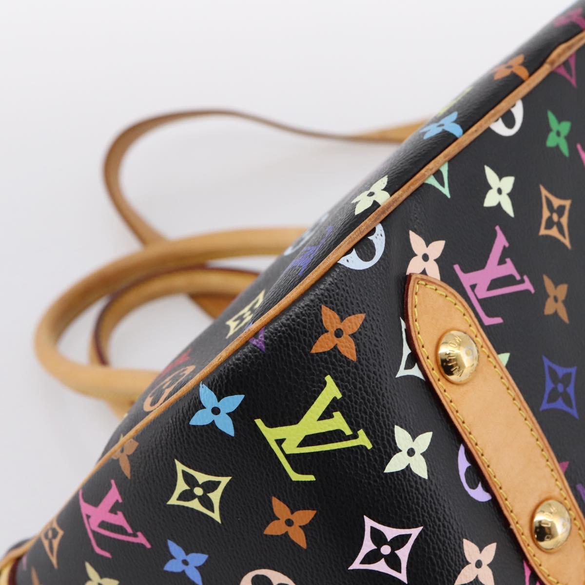 LOUIS VUITTON Monogram Multicolor Rita Tote Bag Black M40126 LV Auth 199920V