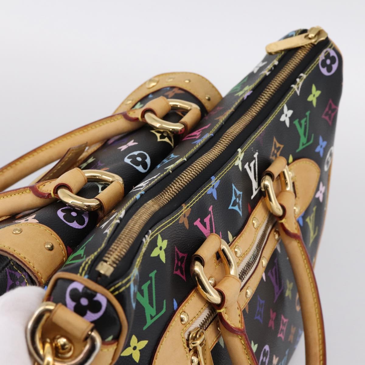 LOUIS VUITTON Monogram Multicolor Rita Tote Bag Black M40126 LV Auth 199920V