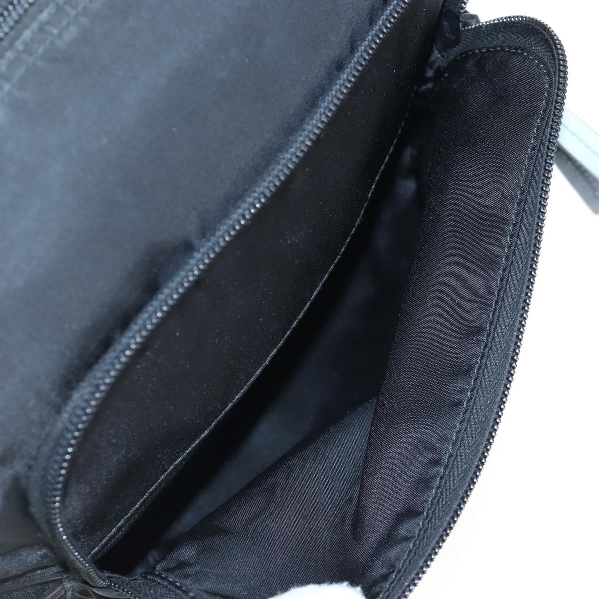 PRADA Shoulder Bag Nylon Black Silver Auth 199923SAM