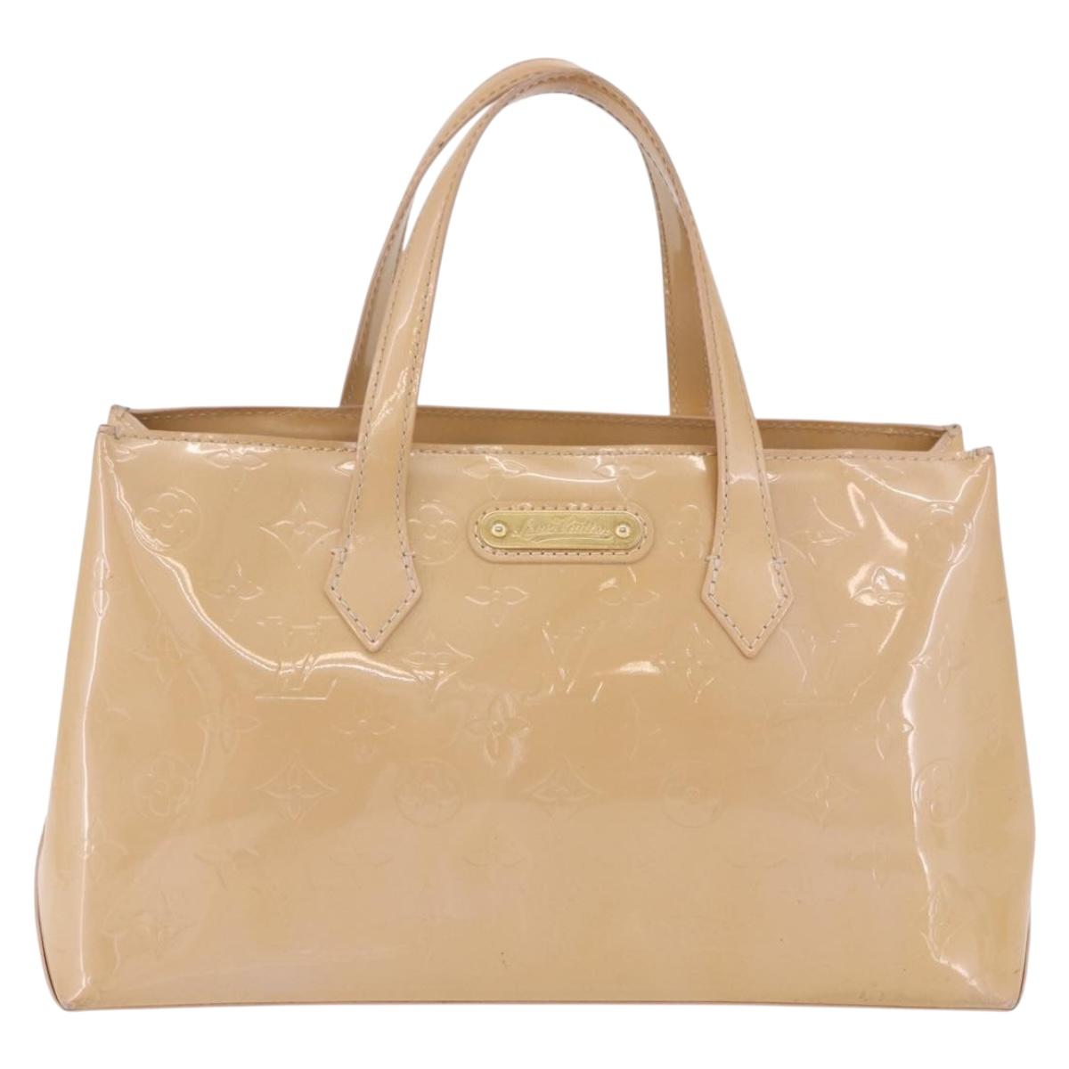 LOUIS VUITTON Monogram Vernis Wilshire PM Rose Florentin M91642 Auth 199928