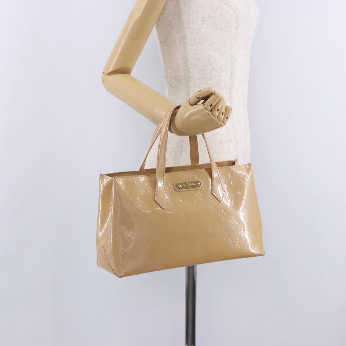 LOUIS VUITTON Monogram Vernis Wilshire PM Rose Florentin M91642 Auth 199928