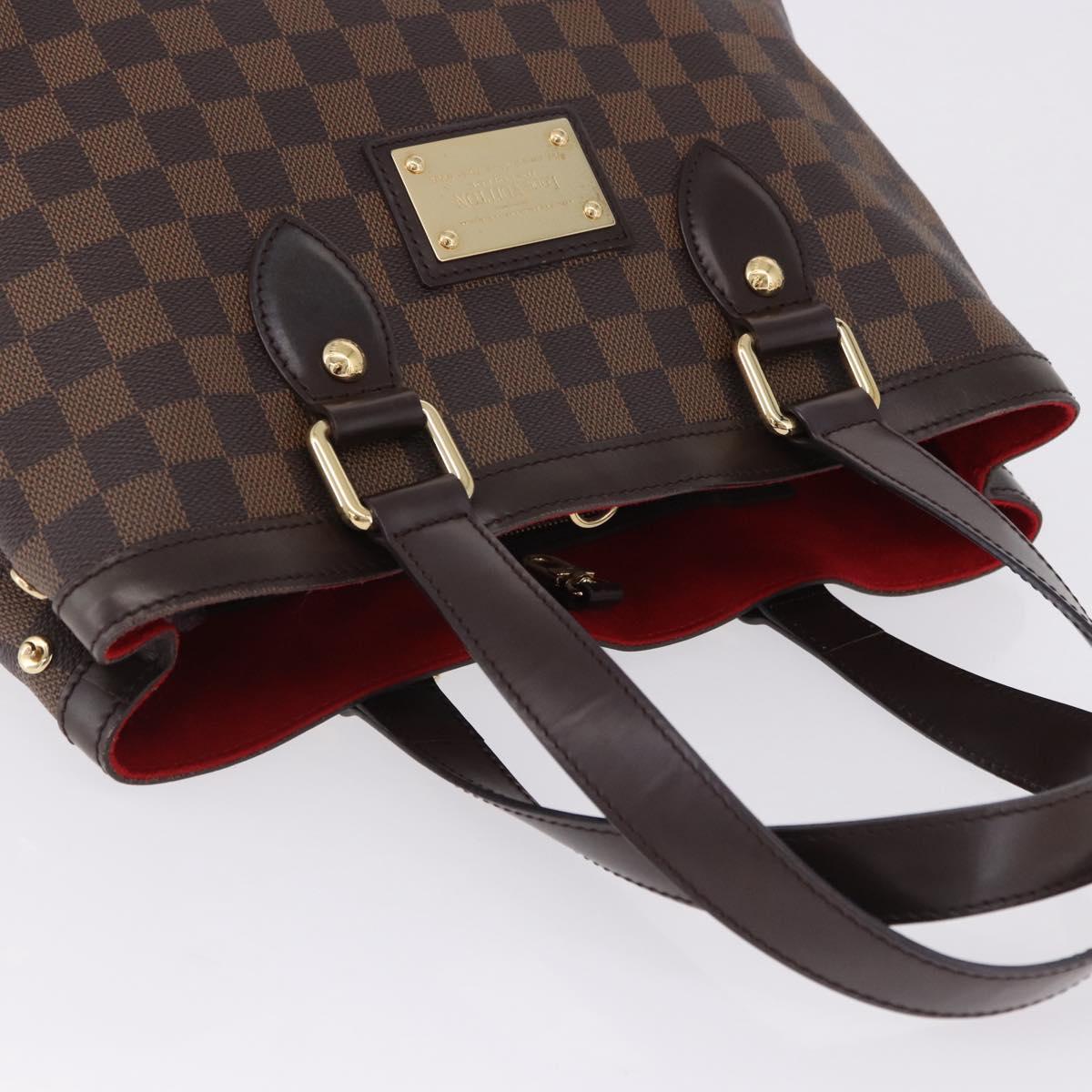 LOUIS VUITTON Damier Ebene Hampstead PM Tote Bag N51205 LV Auth 199931V