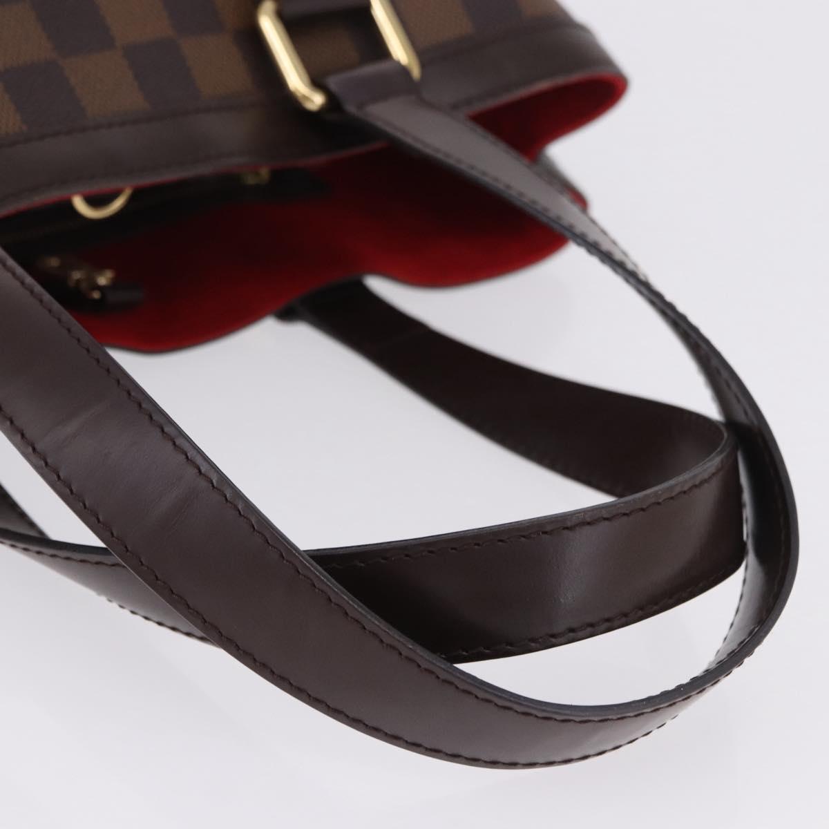 LOUIS VUITTON Damier Ebene Hampstead PM Tote Bag N51205 LV Auth 199931V