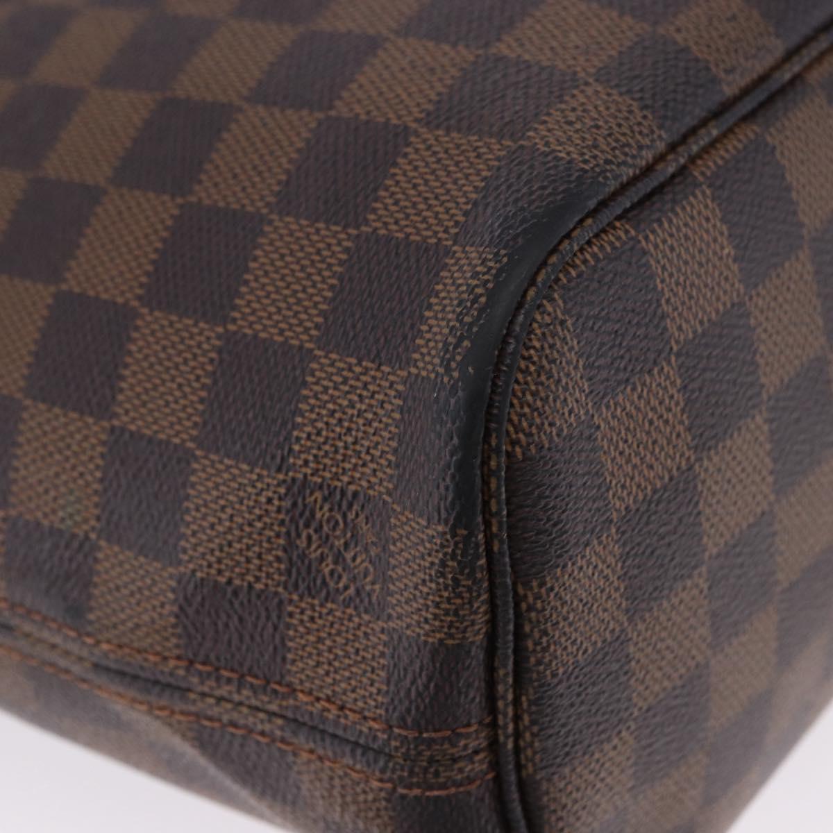 LOUIS VUITTON Damier Ebene Neverfull PM Tote Bag N51109 LV Auth 199936A