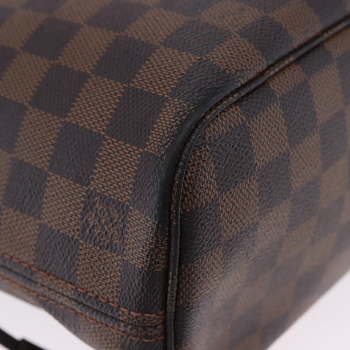 LOUIS VUITTON Damier Ebene Neverfull PM Tote Bag N51109 LV Auth 199936A