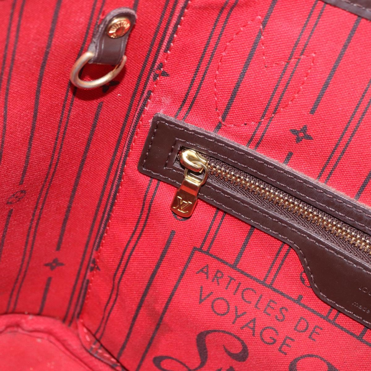 LOUIS VUITTON Damier Ebene Neverfull PM Tote Bag N51109 LV Auth 199936A