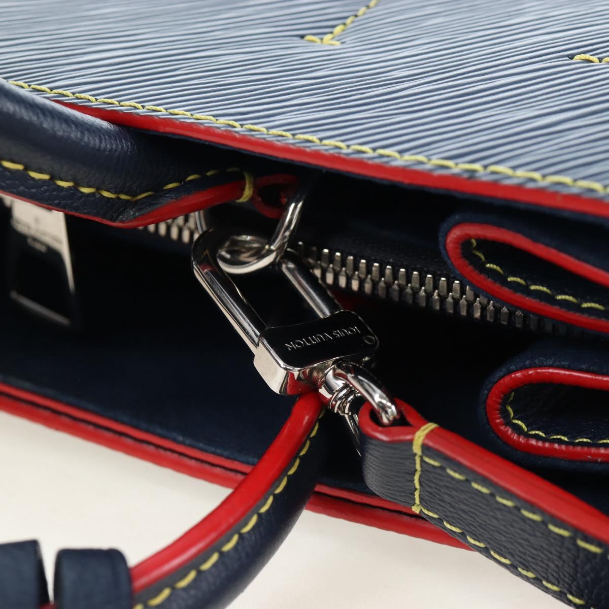 LOUIS VUITTON Epi Twist Tote Bag Blue M54980 LV Auth 199938M