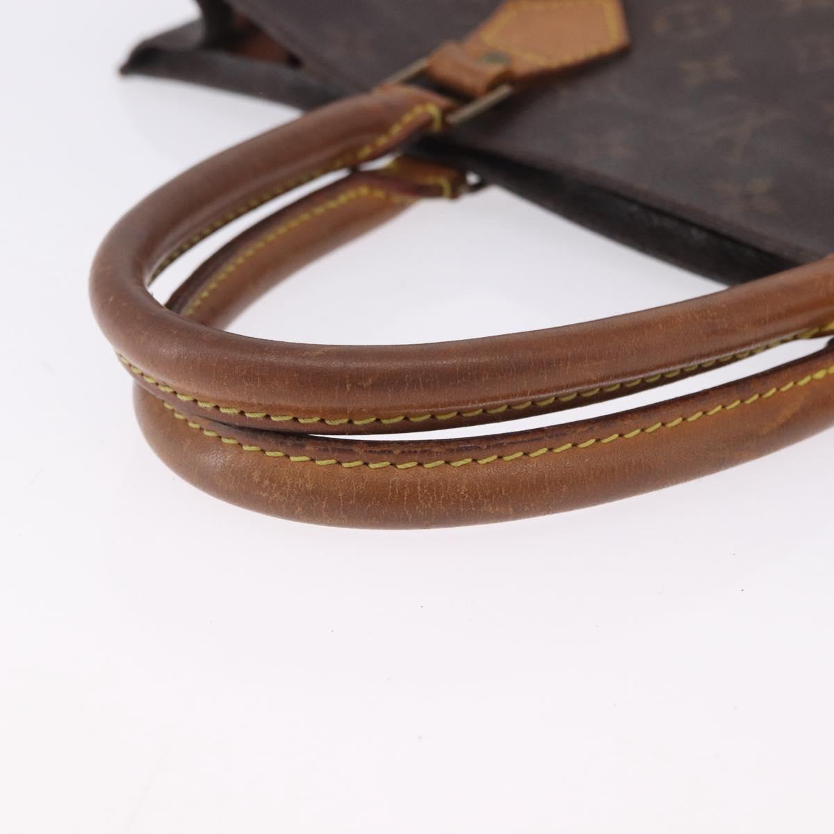 LOUIS VUITTON Monogram Sac Plat Hand Bag M51140 LV Auth 199944
