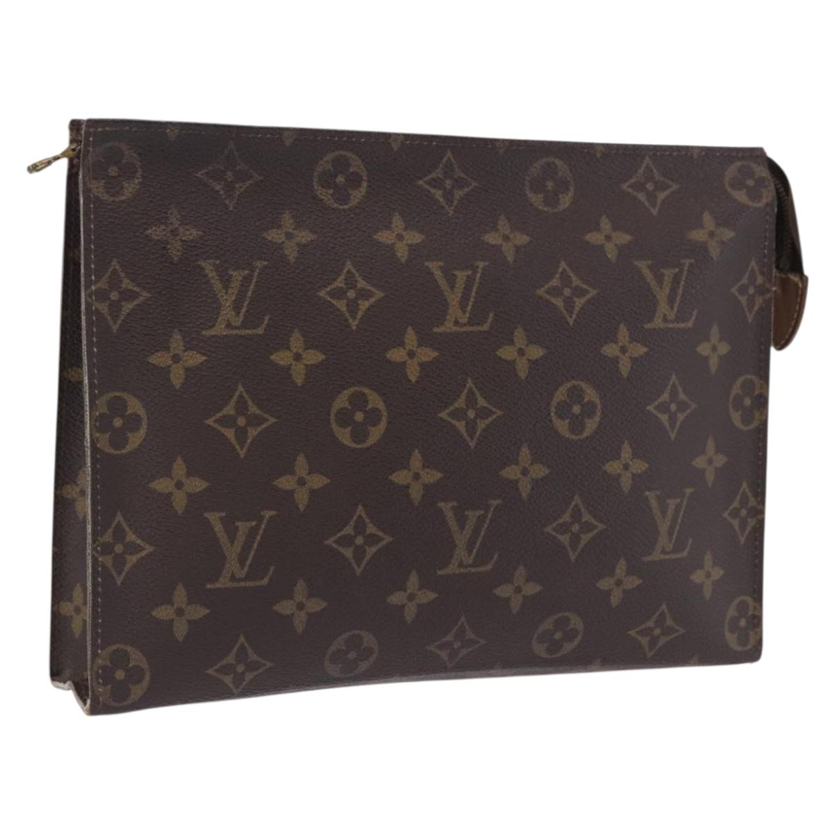 LOUIS VUITTON Monogram Poche Toilette 26 Pouch M47542 LV Auth 199945