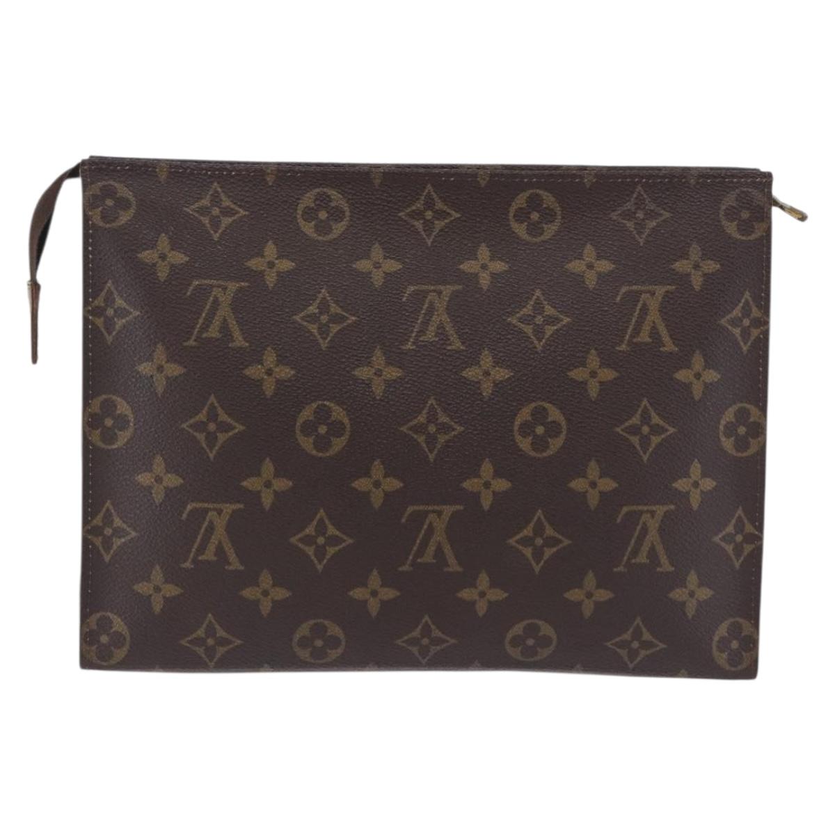 LOUIS VUITTON Monogram Poche Toilette 26 Pouch M47542 LV Auth 199945
