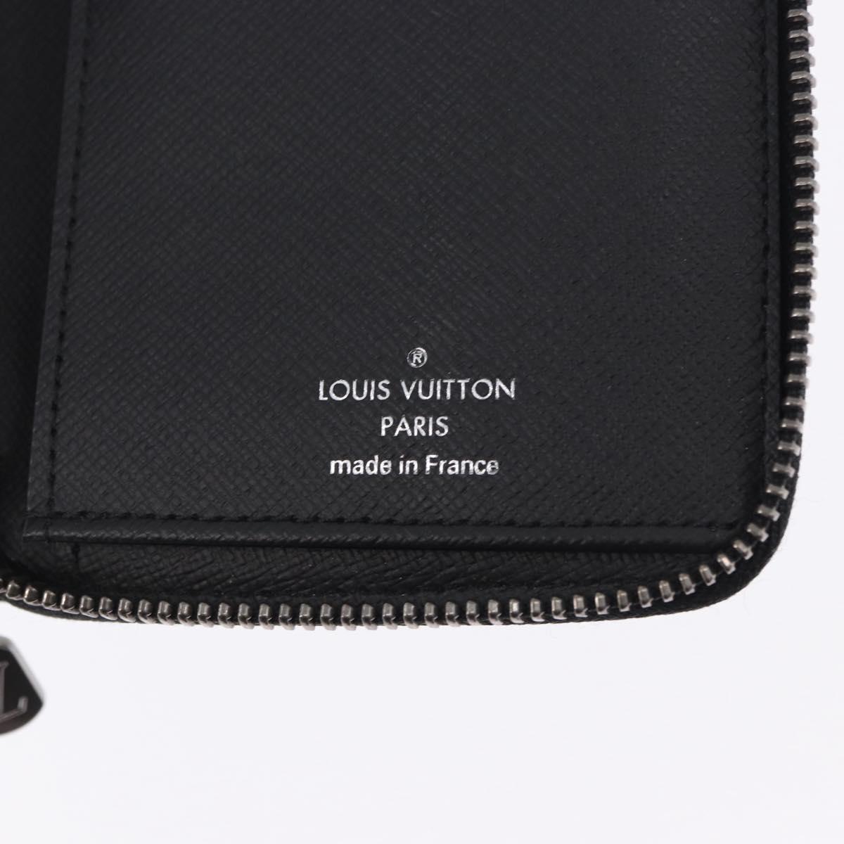 LOUIS VUITTON Monogram Eclipse Zippy Wallet Vertical Wallet M62295 Auth 199958M