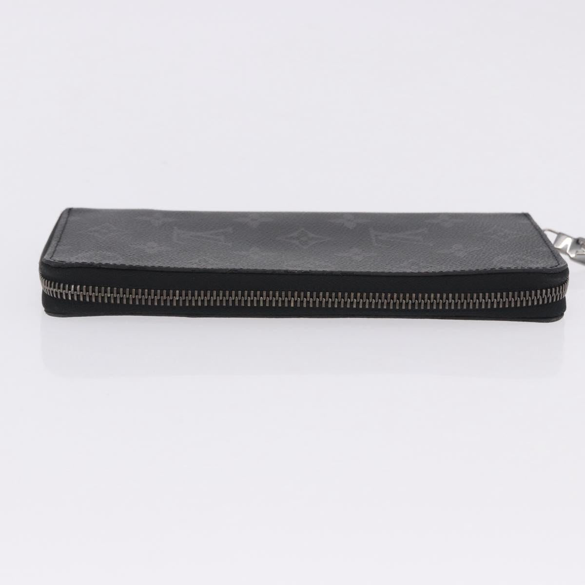 LOUIS VUITTON Monogram Eclipse Zippy Wallet Vertical Wallet M62295 Auth 199958M