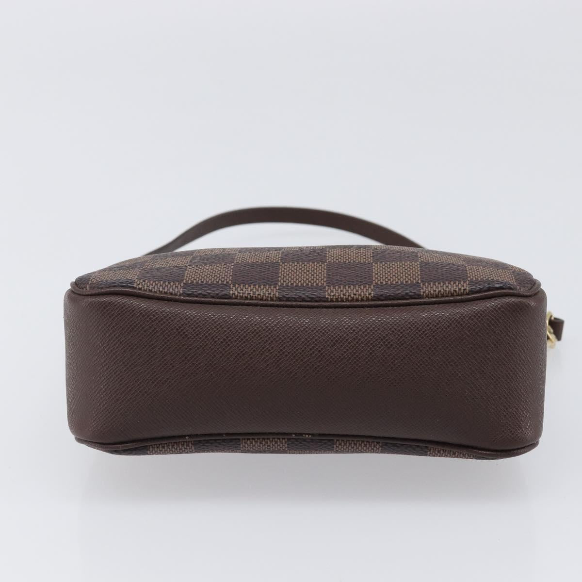 LOUIS VUITTON Damier Ebene Trousse Makeup Pouch N51982 LV Auth 199967A