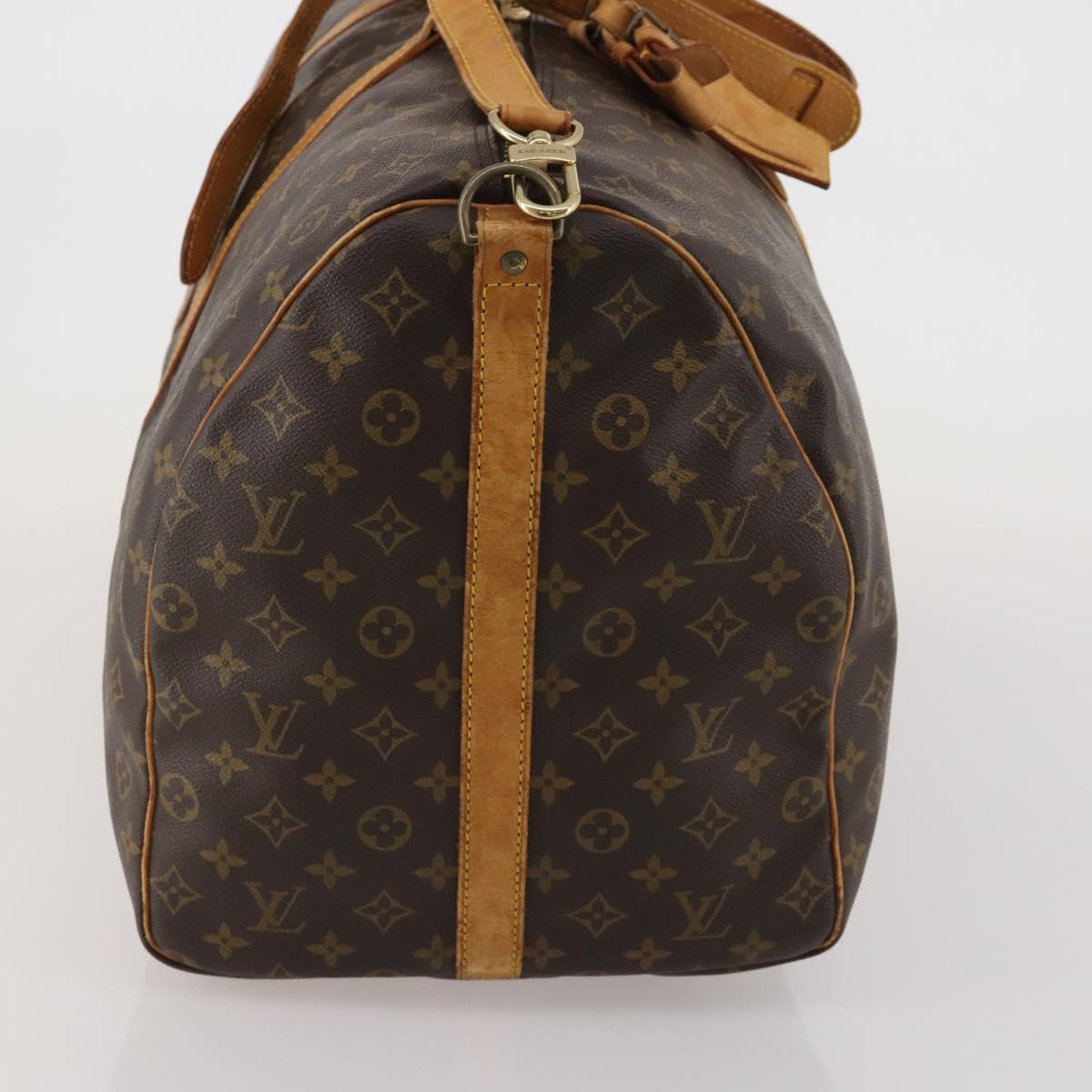 LOUIS VUITTON Monogram Keepall Bandouliere 60 Boston Bag M41412 LV Auth 199972