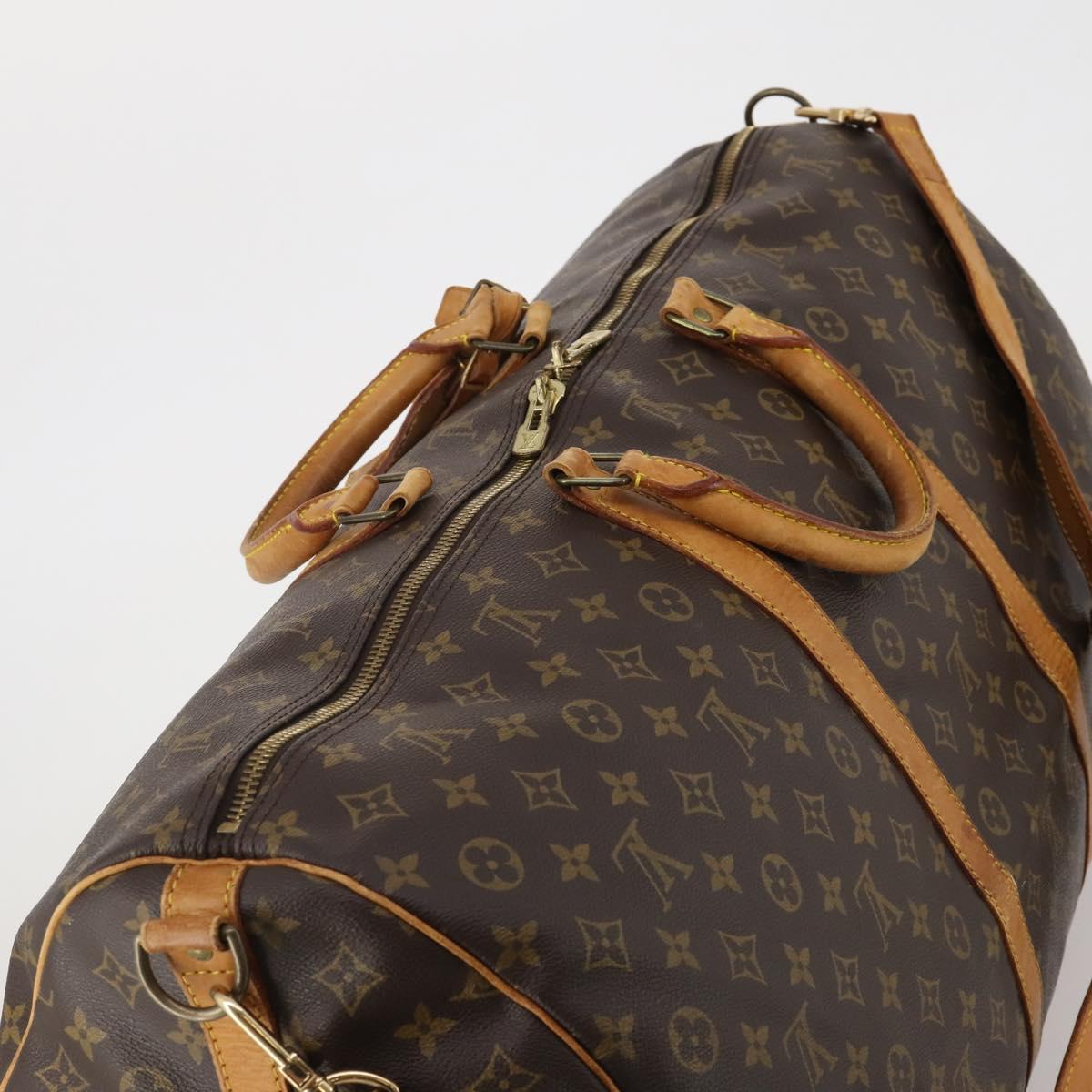 LOUIS VUITTON Monogram Keepall Bandouliere 60 Boston Bag M41412 LV Auth 199972