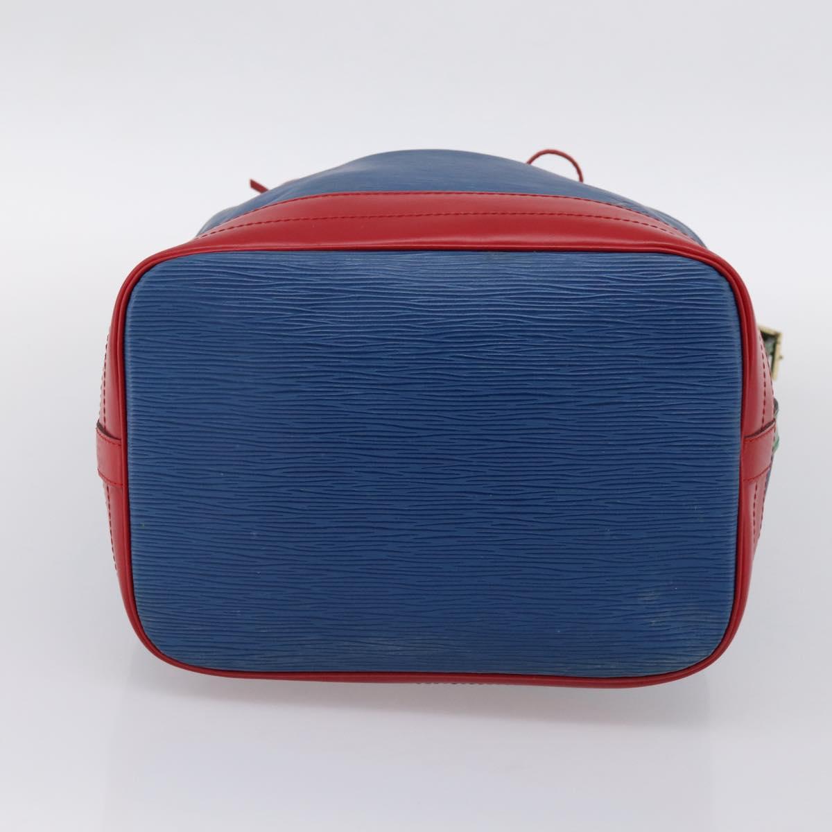 LOUIS VUITTON Epi Tricolor Noe Shoulder Bag Blue Red Green M44082 LV Auth 199974