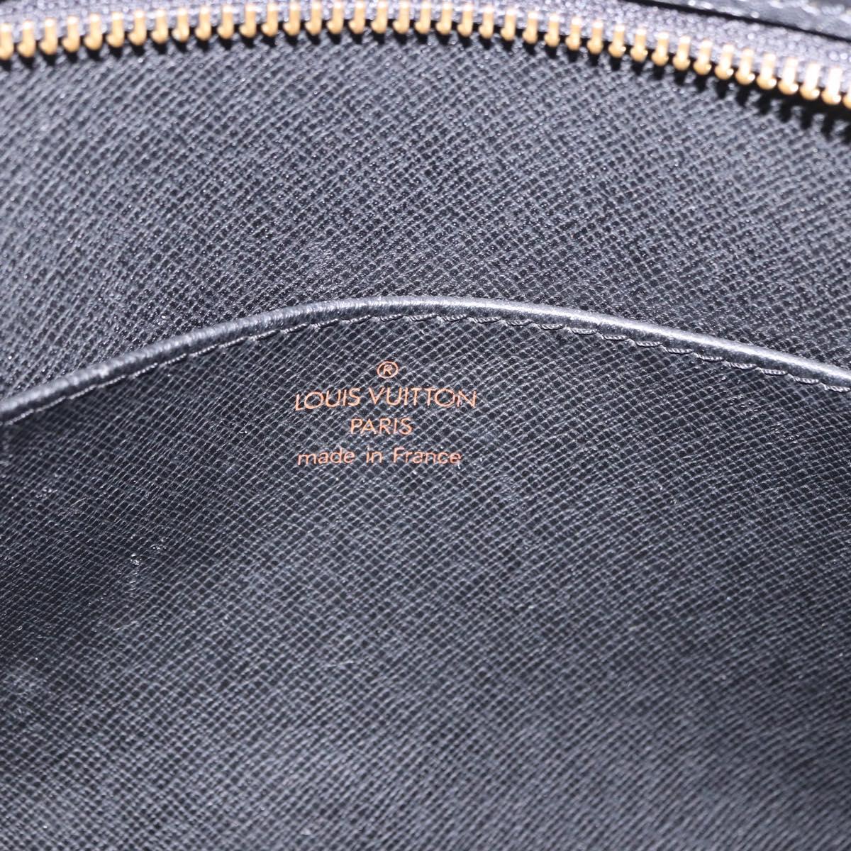 LOUIS VUITTON Epi Pochette Homme Clutch Bag Black M52522 LV Auth 199979