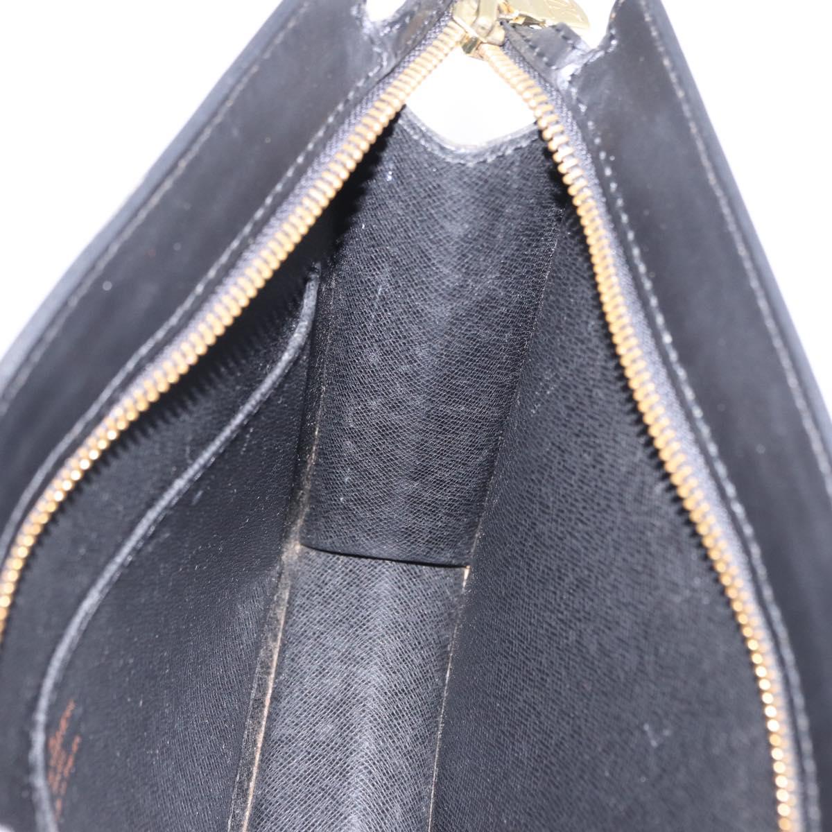 LOUIS VUITTON Epi Pochette Homme Clutch Bag Black M52522 LV Auth 199979