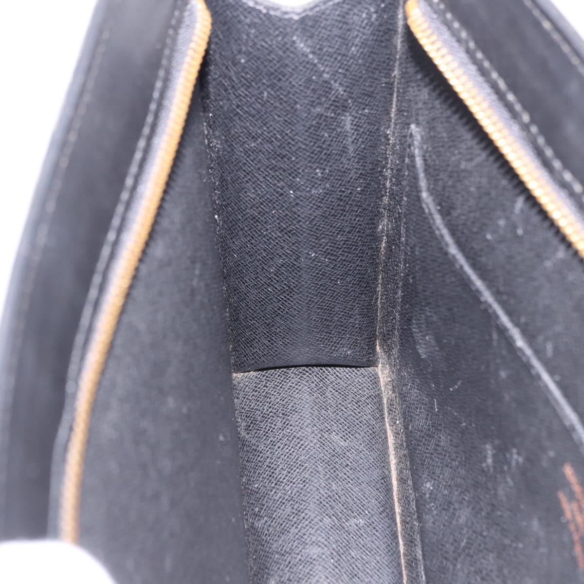 LOUIS VUITTON Epi Pochette Homme Clutch Bag Black M52522 LV Auth 199979