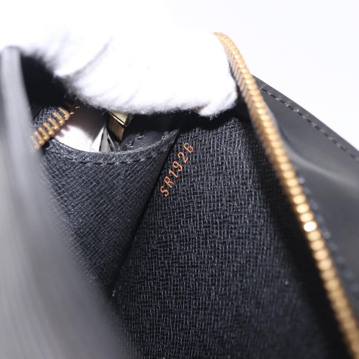 LOUIS VUITTON Epi Pochette Homme Clutch Bag Black M52522 LV Auth 199979