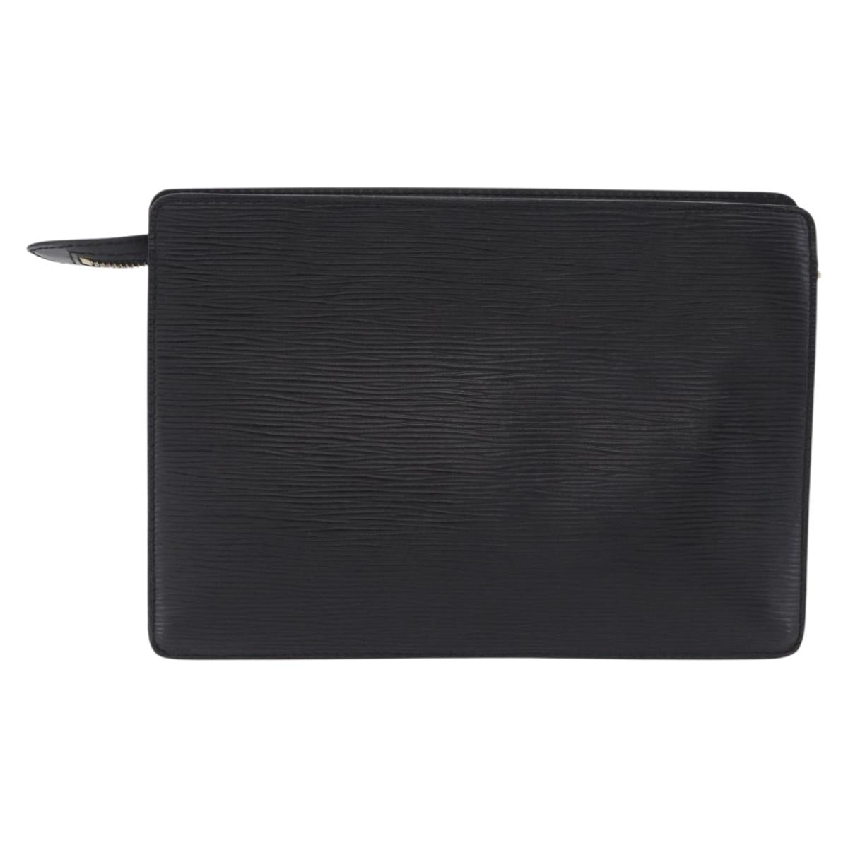 LOUIS VUITTON Epi Pochette Homme Clutch Bag Black M52522 LV Auth 199979