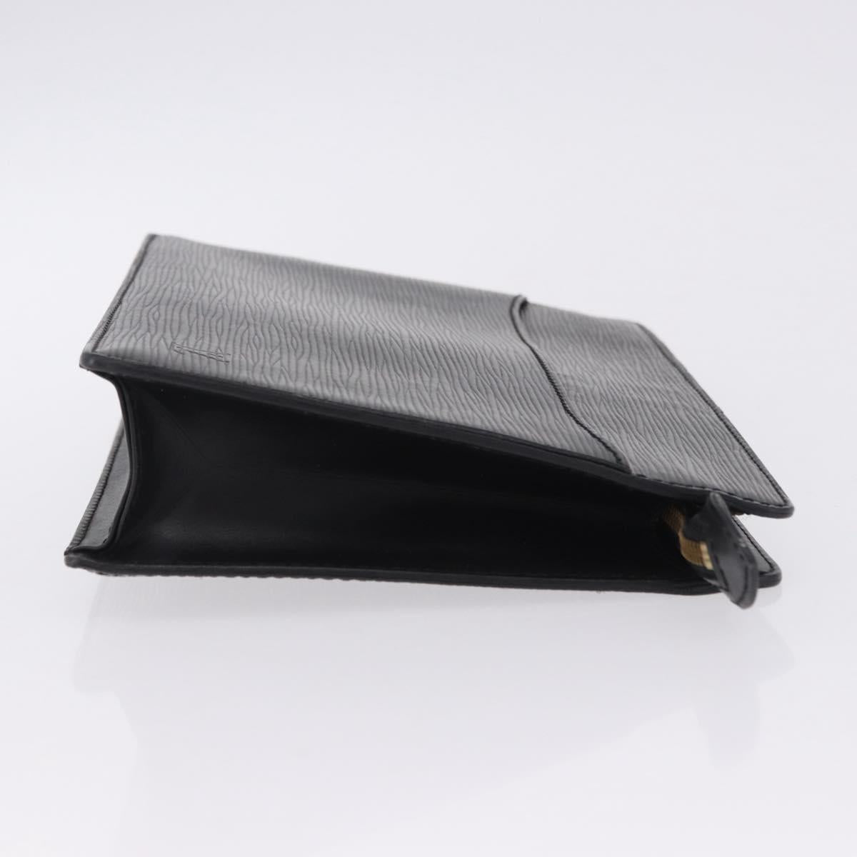 LOUIS VUITTON Epi Pochette Homme Clutch Bag Black M52522 LV Auth 199979