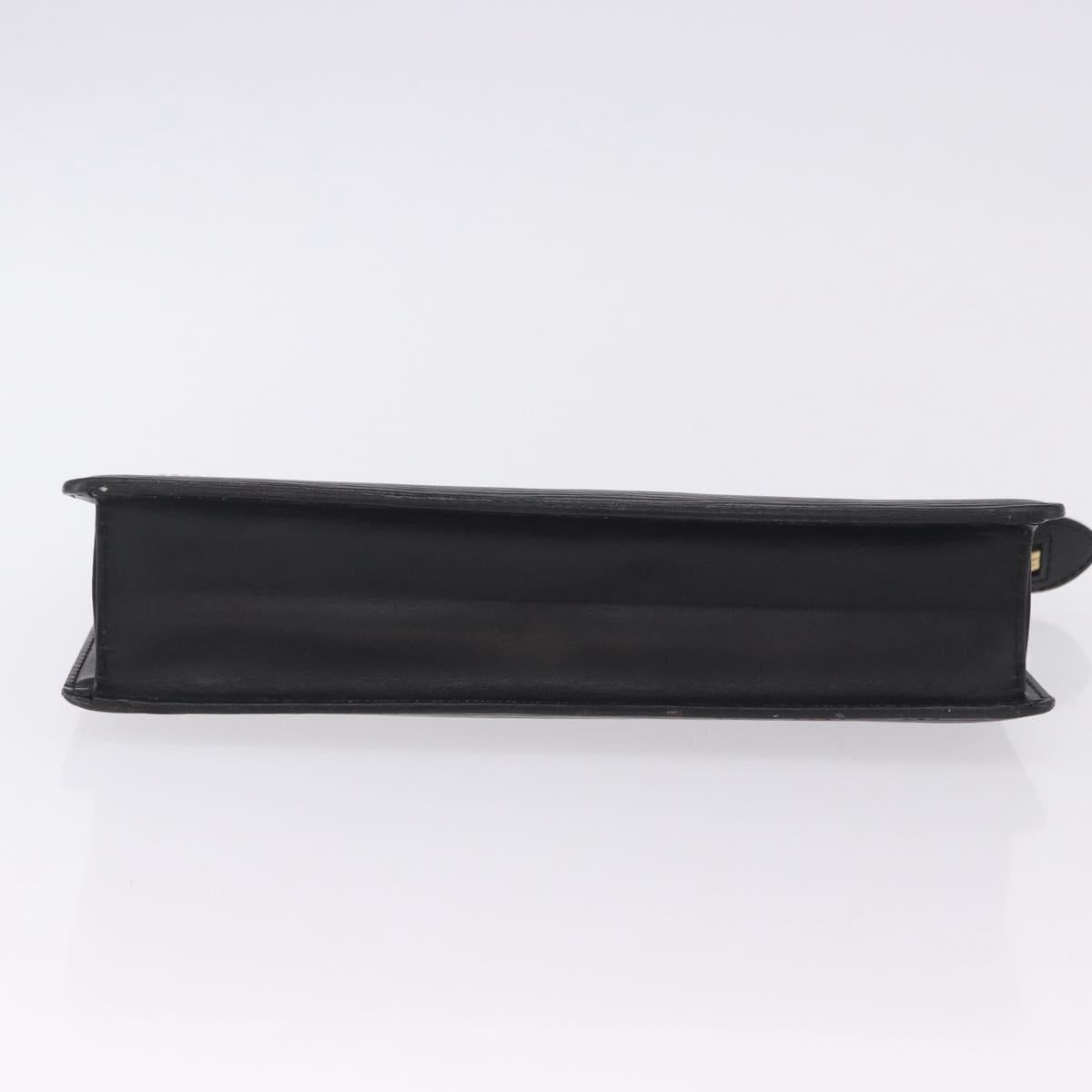 LOUIS VUITTON Epi Pochette Homme Clutch Bag Black M52522 LV Auth 199979