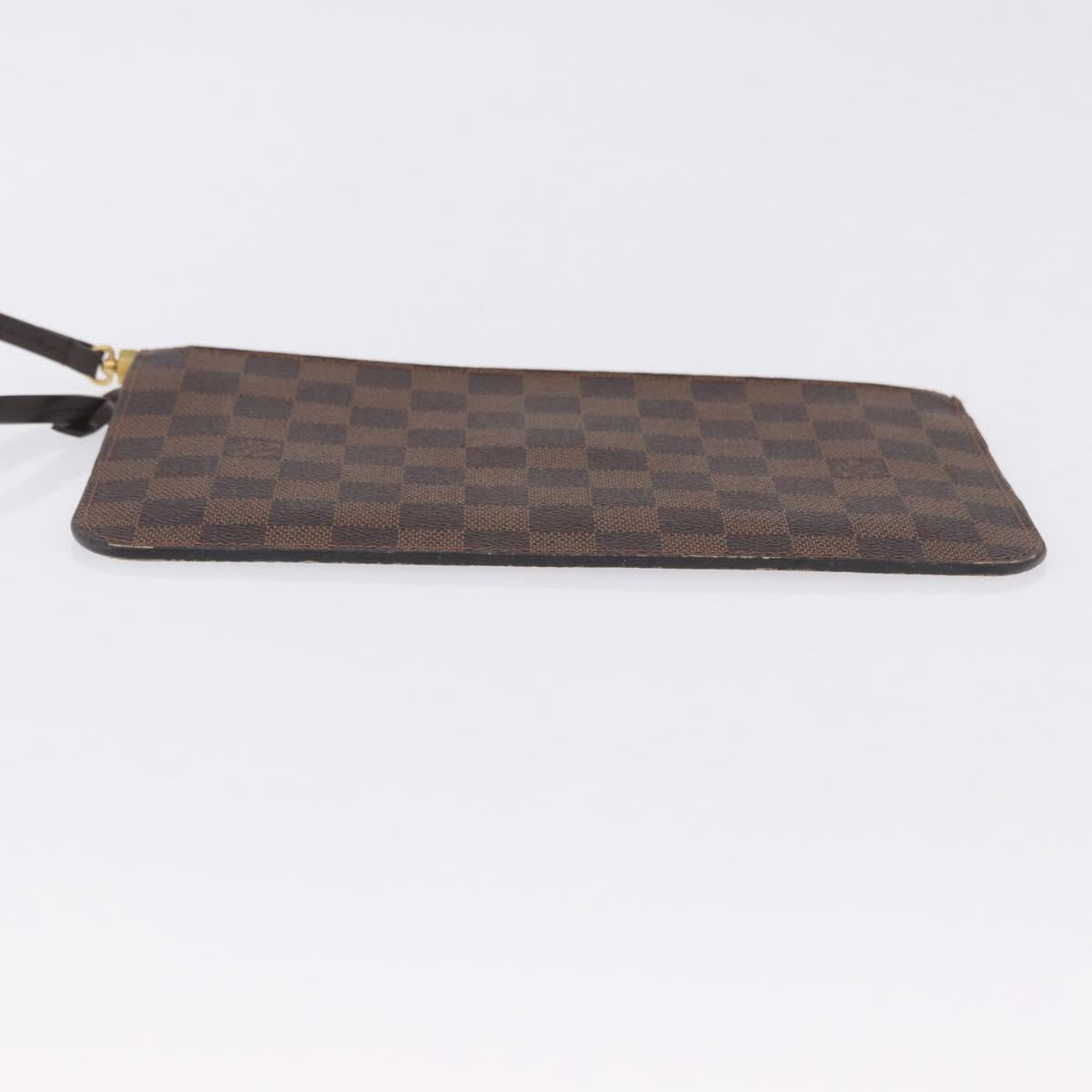 LOUIS VUITTON Damier Ebene Neverfull MM Pouch LV Auth 199983