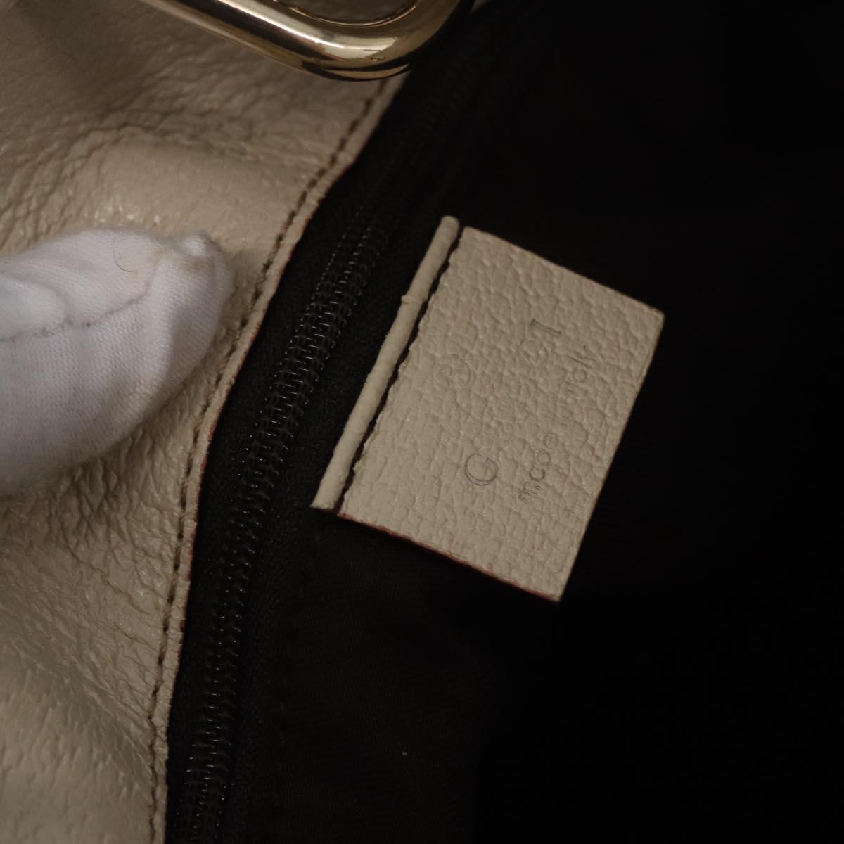 GUCCI GG Canvas Tote Bag Beige Gold 120840 Auth 199985A