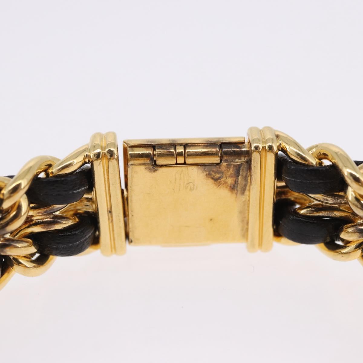 CHANEL Premiere L Watches metal Gold Tone CC Auth 199990SAM
