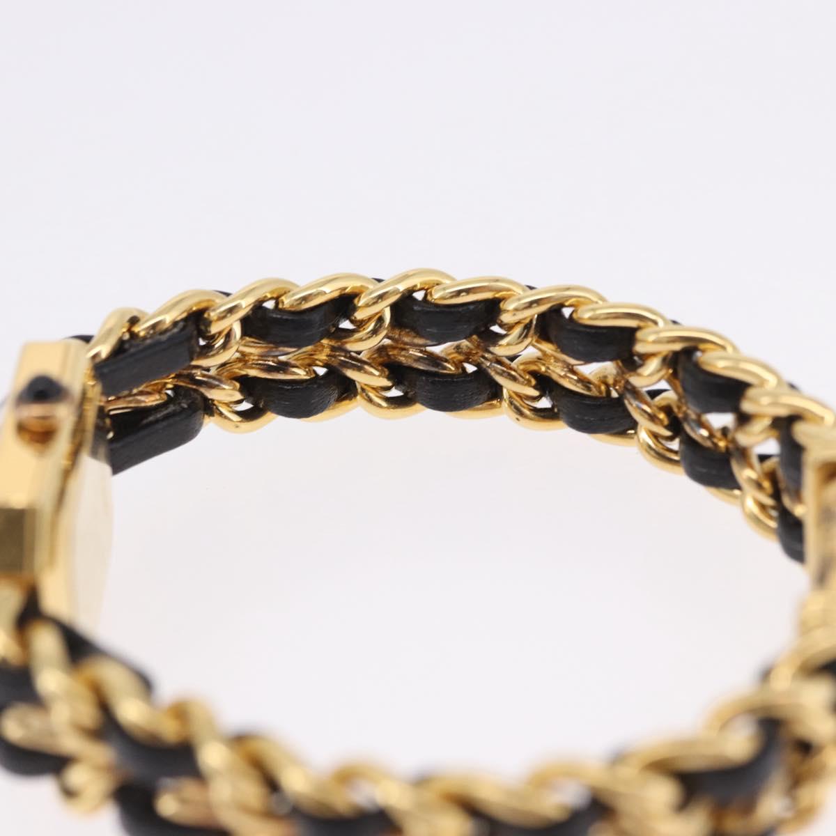 CHANEL Premiere L Watches metal Gold Tone CC Auth 199990SAM