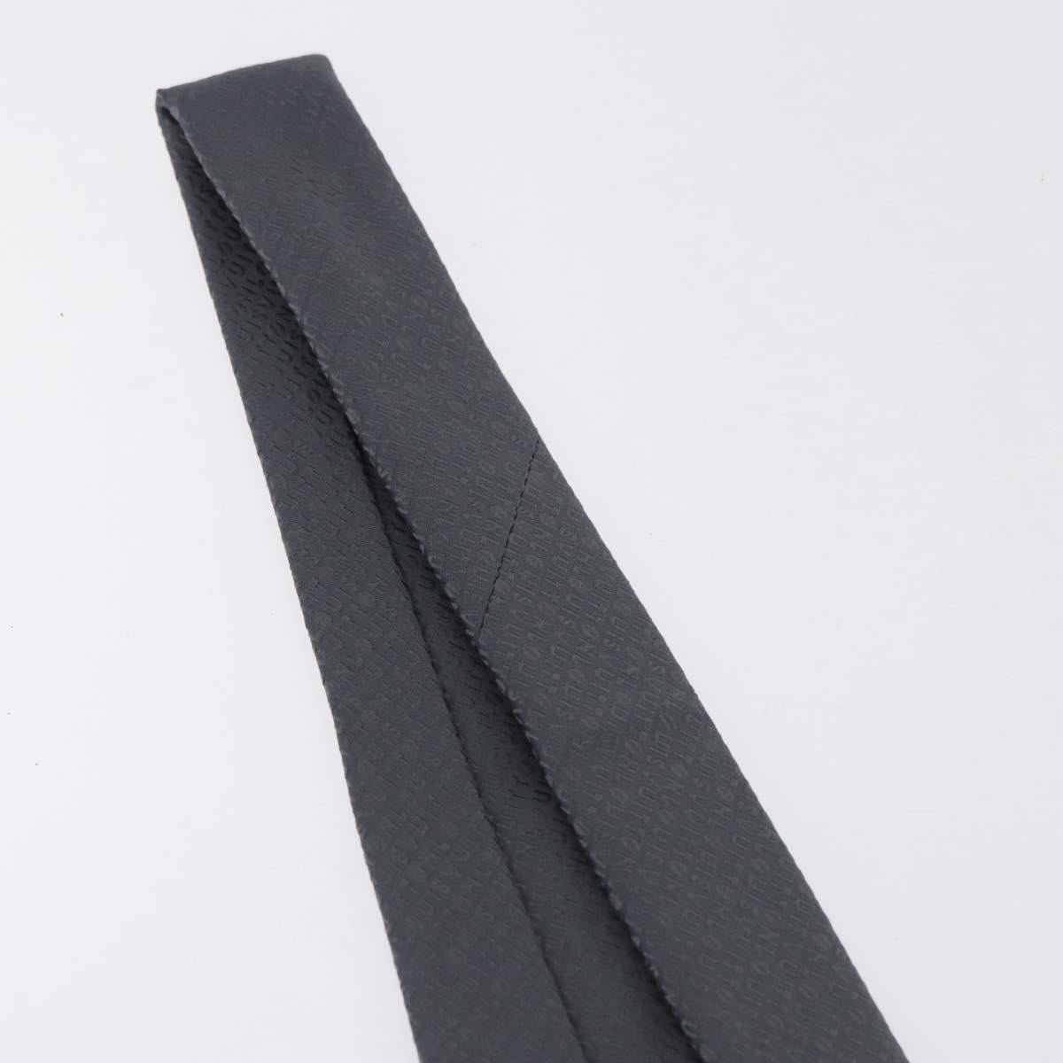 LOUIS VUITTON Necktie Silk Gray LV Auth 199991M