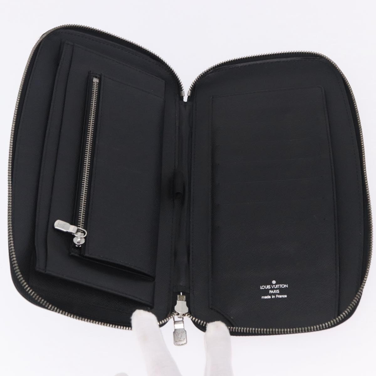 LOUIS VUITTON Taiga Organizer Atoll Travel Case Ardoise M30652 LV Auth 199998A