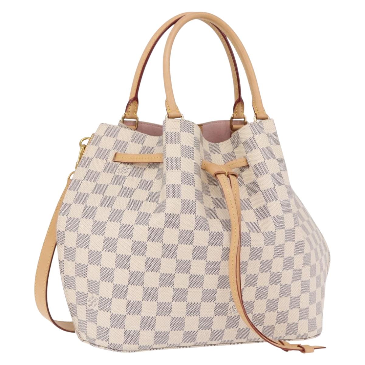 LOUIS VUITTON Damier Azur Giroratta Hand Bag N41579 LV Auth 199999SAM