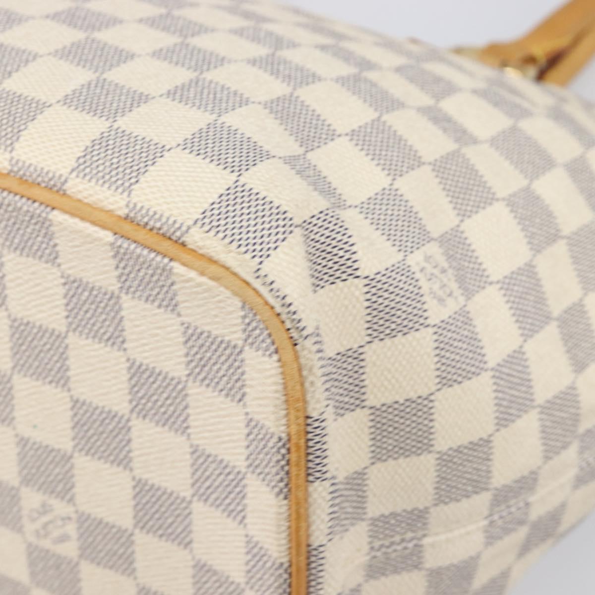 LOUIS VUITTON Damier Azur Saleya MM Tote Bag N51185 LV Auth 200000A