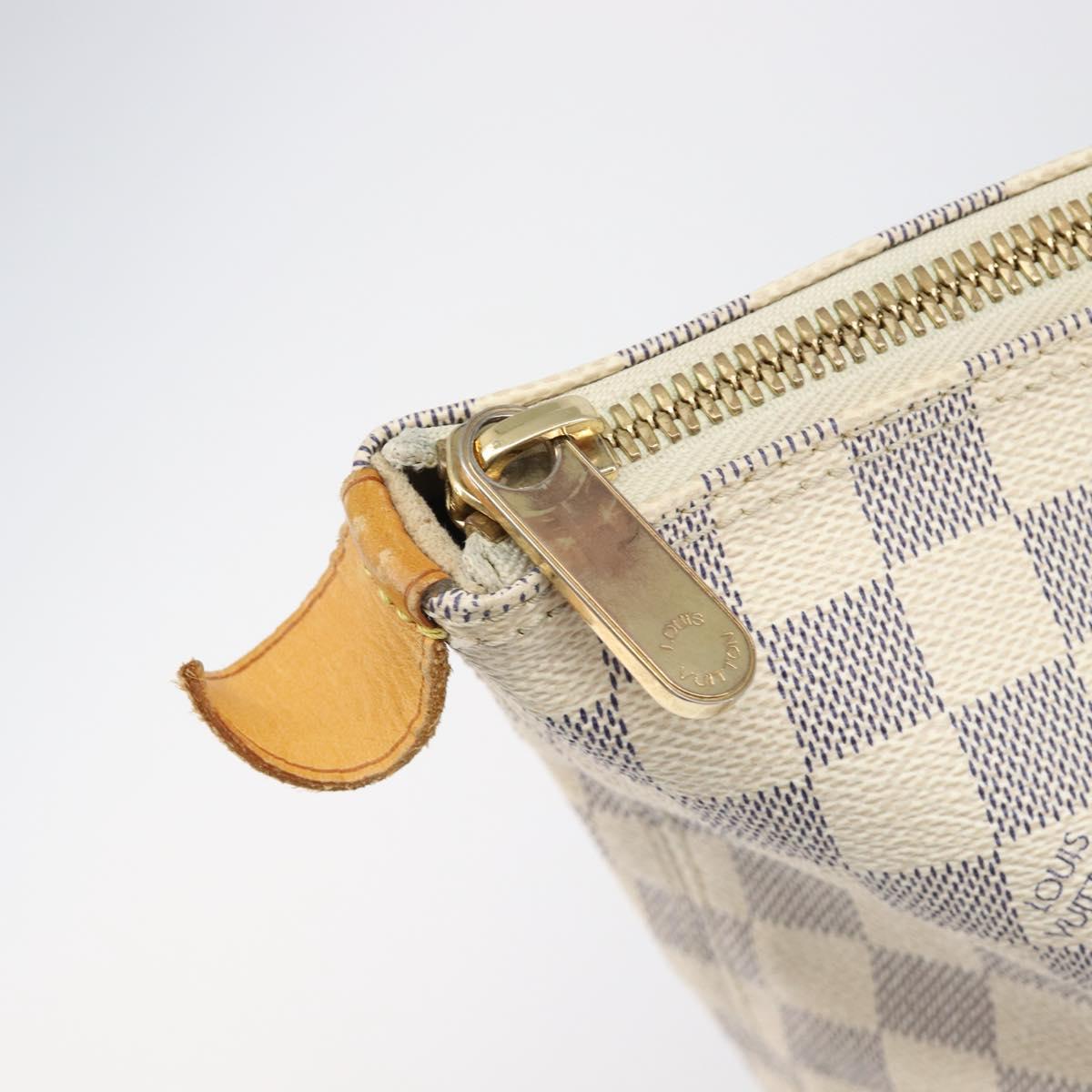 LOUIS VUITTON Damier Azur Saleya MM Tote Bag N51185 LV Auth 200000A