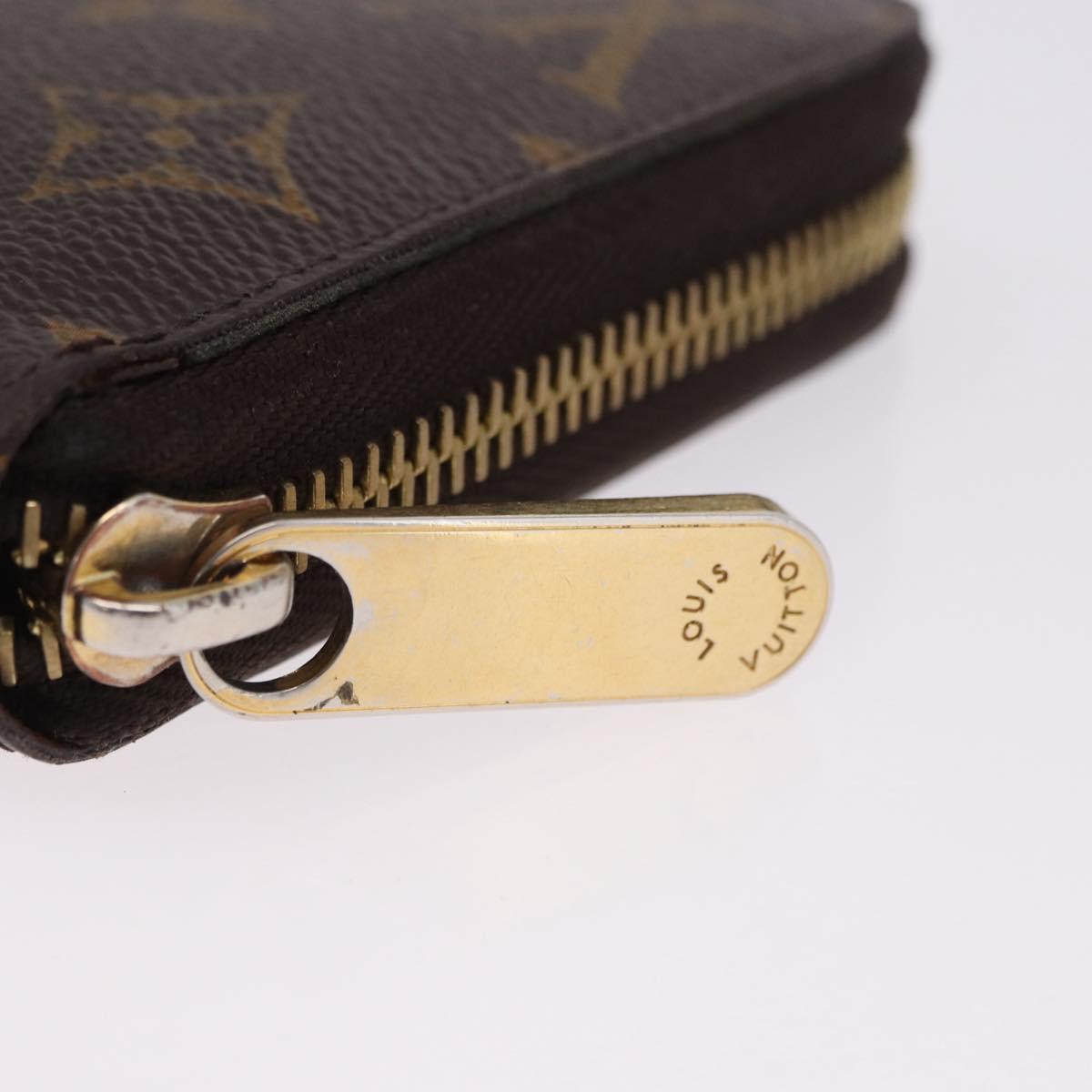 LOUIS VUITTON Monogram Zippy Wallet Long Wallet M42616 LV Auth 200001A