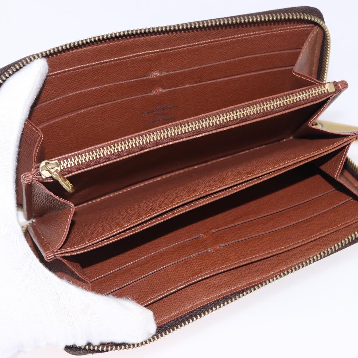 LOUIS VUITTON Monogram Zippy Wallet Long Wallet M42616 LV Auth 200001A