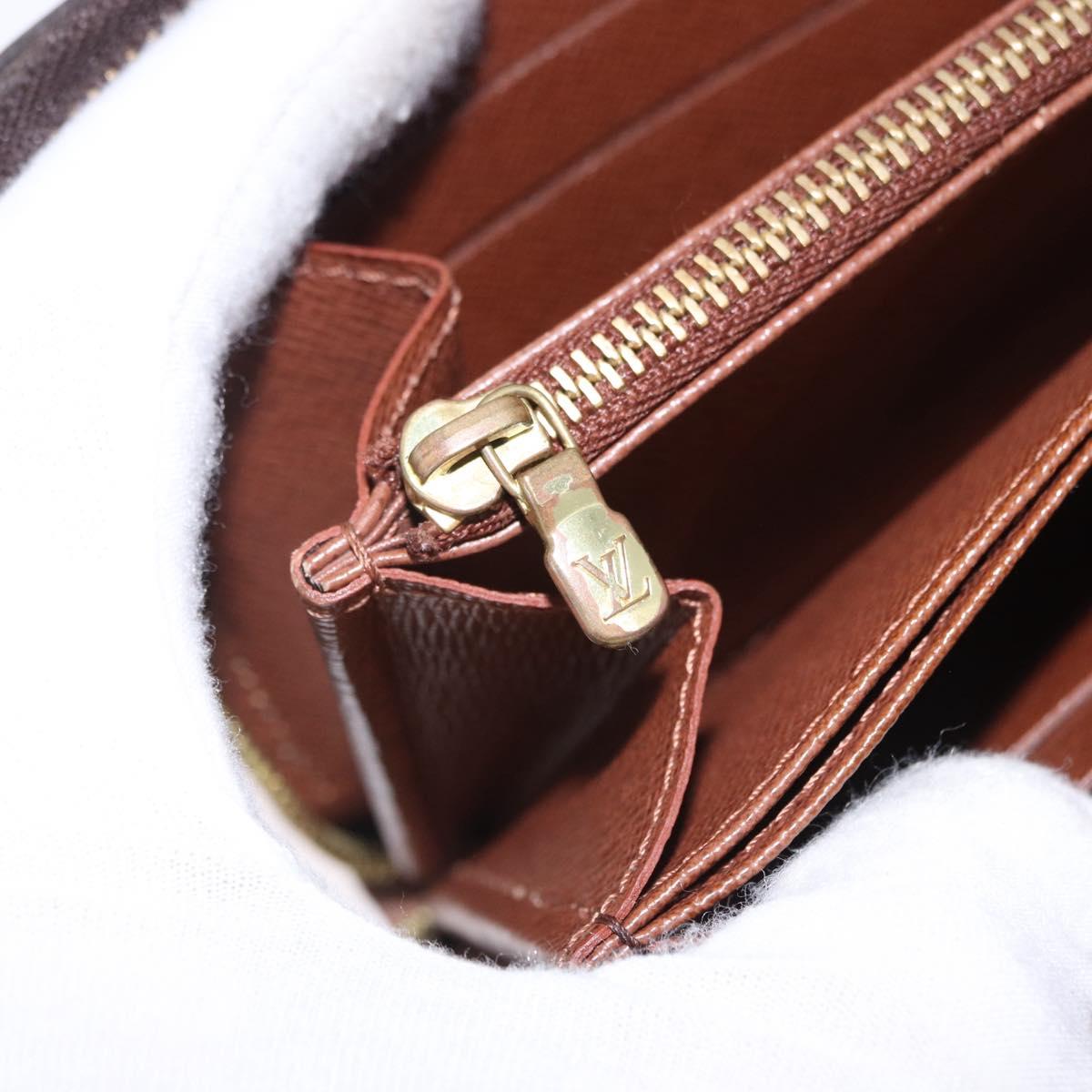LOUIS VUITTON Monogram Zippy Wallet Long Wallet M42616 LV Auth 200001A