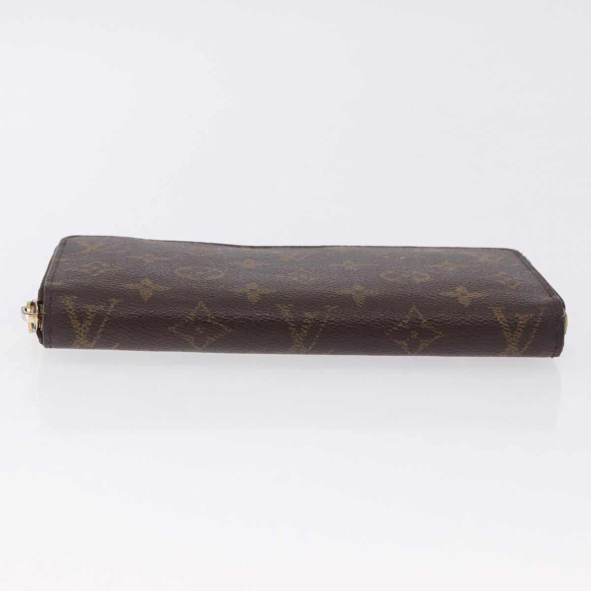 LOUIS VUITTON Monogram Zippy Wallet Long Wallet M42616 LV Auth 200001A