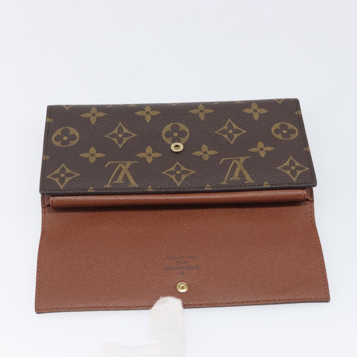 LOUIS VUITTON Monogram Portefeuille International Wallet M61217 LV Auth 200002A